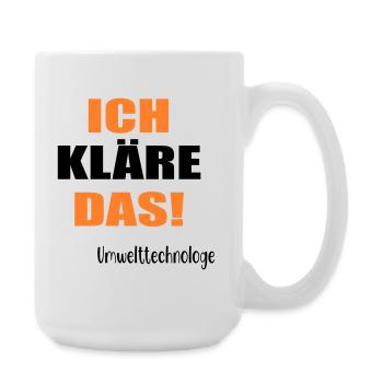 Umwelttechnologe Abwasser - Große Tasse 440 ml - Weiß - Rechts