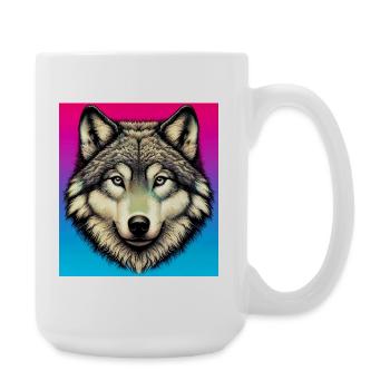 Wolf - Large Mug 440 ml - white - Right