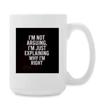 drôle - Grande tasse 440 ml - blanc - Droite