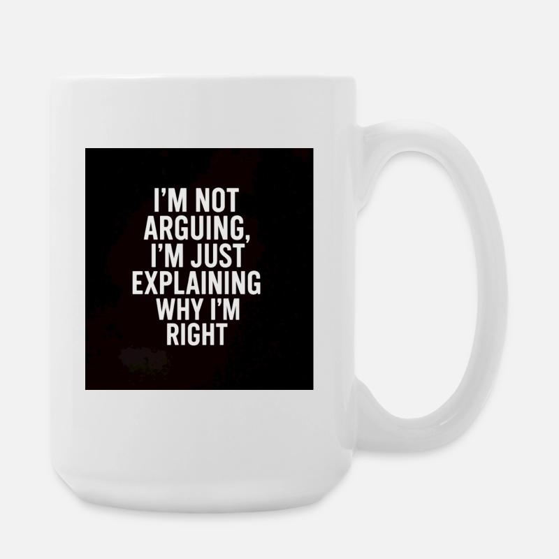 komisch - Große Tasse 440 ml - Weiß