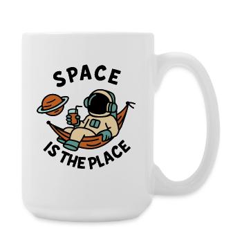 Explorer de l’espace astronaute design relaxant - Grande tasse 440 ml - blanc - Droite