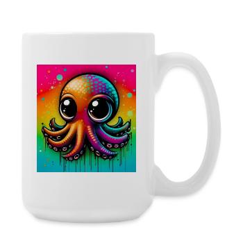 Octopus - Large Mug 440 ml - white - Right