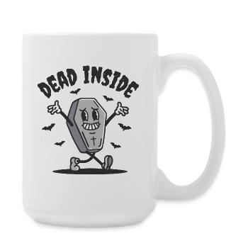 Mort à l’intérieur d’un cercueil drôle - Grande tasse 440 ml - blanc - Droite