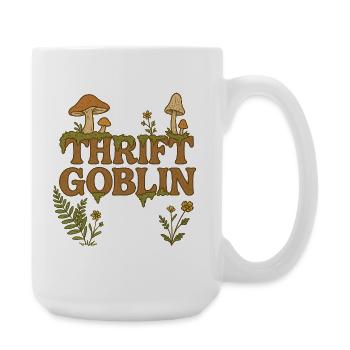 Thrift Goblin Nature Illustration - Large Mug 440 ml - white - Right