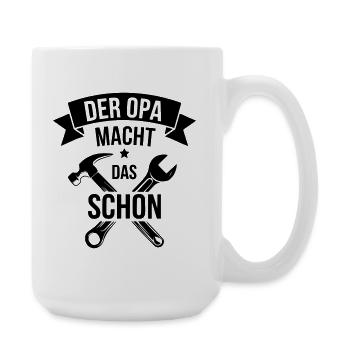 Grandpa Gift Grandpa Repair DIY Tool - Large Mug 440 ml - white - Right