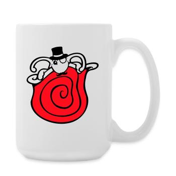 M. Escargot Sir Cylindre Monocle Riche Riche - Grande tasse 440 ml - blanc - Droite