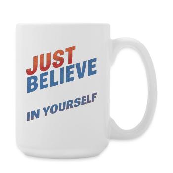 UST BELIEVE – T-shirt & accessoires - Grande tasse 440 ml - blanc - Droite