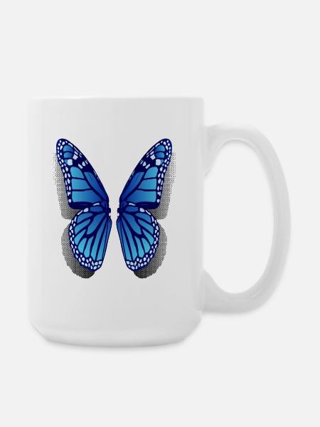 Monarc butterfly wings - Stor kop 440 ml - hvid