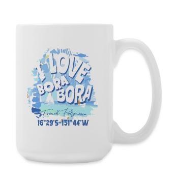 Nautical Design Bora Bora Blue - Large Mug 440 ml - white - Right