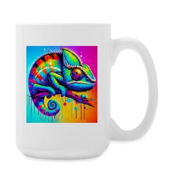 caméléon - Grande tasse 440 ml - blanc - Droite