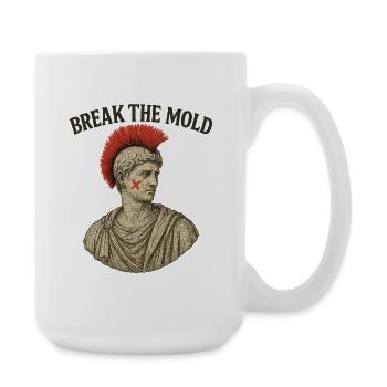Buste ancien avec motif de protestation audacieux - Grande tasse 440 ml - blanc - Droite