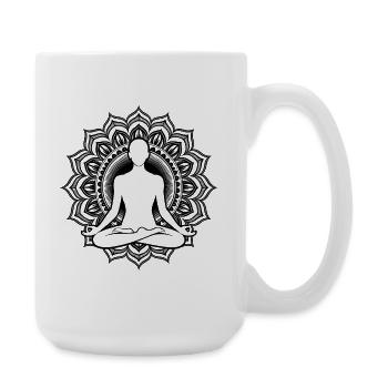 Spirituelle energie chakra - Große Tasse 440 ml - Weiß - Rechts