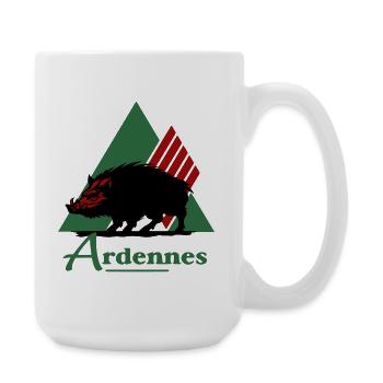 emblematisches Logo des Departements Ardennen - Große Tasse 440 ml - Weiß - Rechts