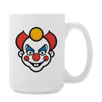 Clown Halloween - Große Tasse 440 ml - Weiß - Rechts
