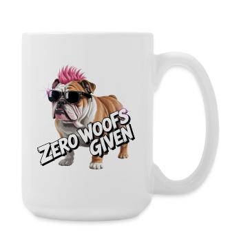 Bulldog Punk Mohawk Tee - Large Mug 440 ml - white - Right