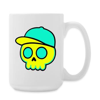 Casquette fluo Streetwear - Grande tasse 440 ml - blanc - Droite