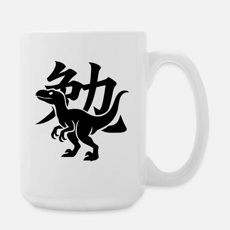 Raptor Kanji Ben - Grande tasse 440 ml - blanc