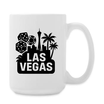 Las Vegas, Nevada, États-Unis - Grande tasse 440 ml - blanc - Droite