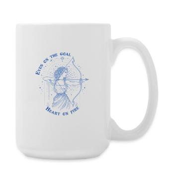 Sagittaire Zodiac Archer Signe Astrologique Cadeau - Grande tasse 440 ml - blanc - Droite