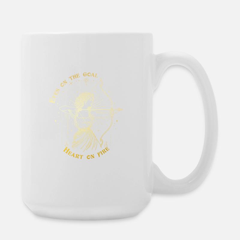 Sagittarius Zodiac Archer Star Sign Gift - Large Mug 440 ml - white