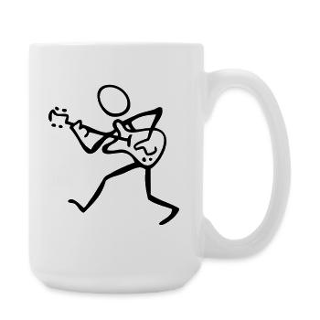 guitarist - Large Mug 440 ml - white - Right