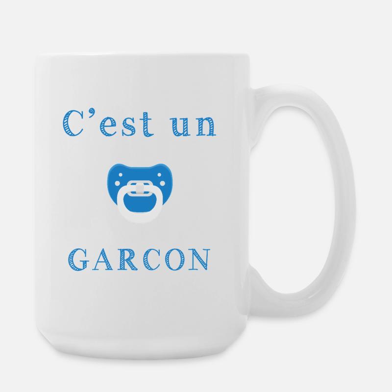 Birth It's a boy - Large Mug 440 ml - white