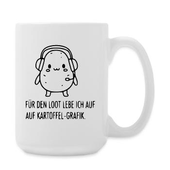 gamer-patato-graphique-butin-drôle-spruch_1 - Grande tasse 440 ml - blanc - Droite
