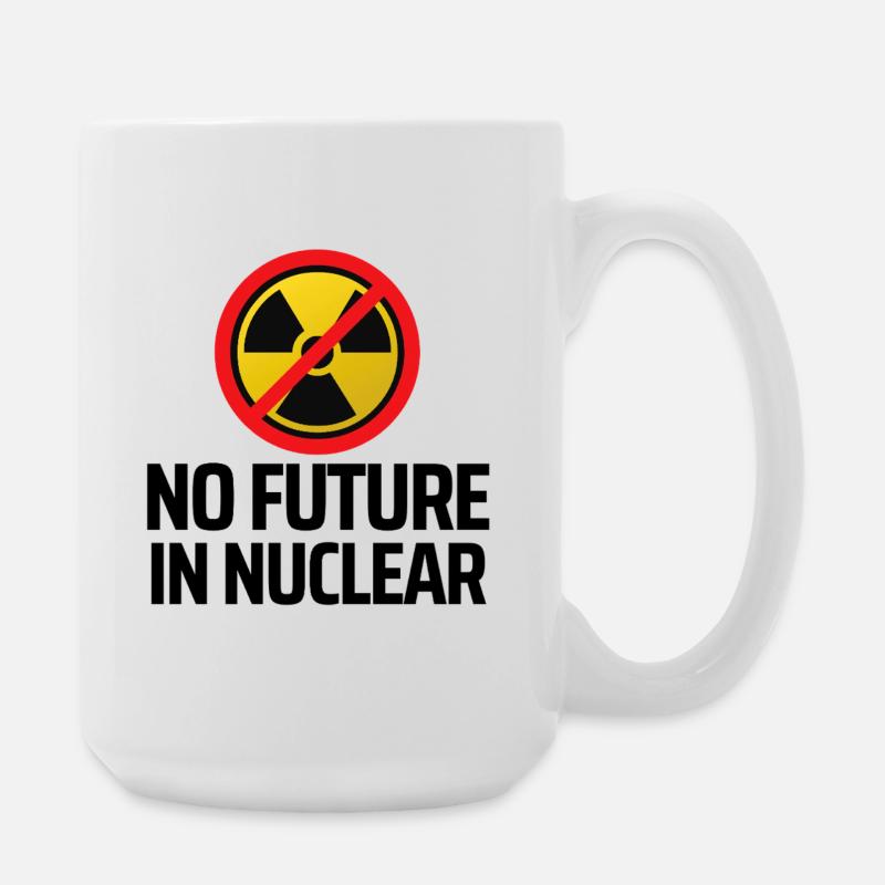 No nuclear power - Large Mug 440 ml - white