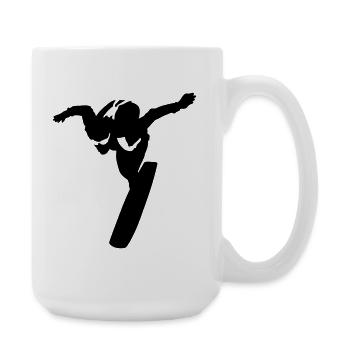 Surfer sur le ciel - Grande tasse 440 ml - blanc - Droite