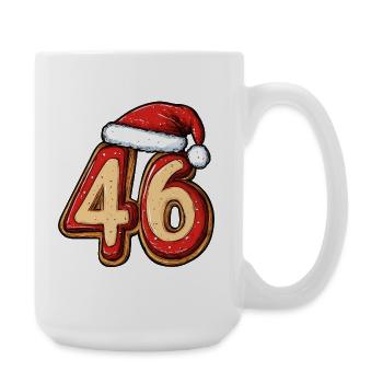 46 Number Cookie Christmas - Large Mug 440 ml - white - Right