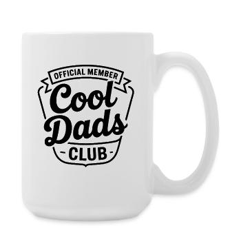 Official Member – Cool Dads Club - Große Tasse 440 ml - Weiß - Rechts