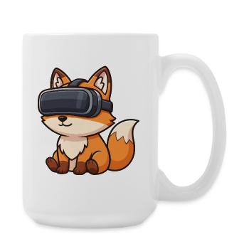 Süßes Eichhörnchen Gamer Cartoon Zocker - Große Tasse 440 ml - Weiß - Rechts