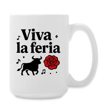 Motif Vive La Féria Taureau Banda Sud-Ouest - Grande tasse 440 ml - blanc - Droite