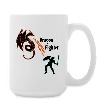 Dragon Fighter - Grande tasse 440 ml - blanc - Droite
