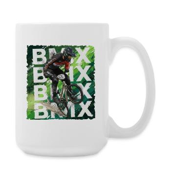 BMX Bike - Große Tasse 440 ml - Weiß - Rechts