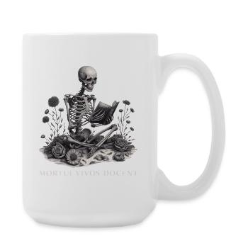 Forensic Medicine Saying Pathologist Mortui Vivos Docent - Large Mug 440 ml - white - Right