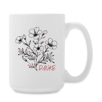 Bouquet - Large Mug 440 ml - white - Right