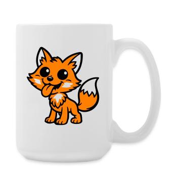 Fox Comic - Large Mug 440 ml - white - Right