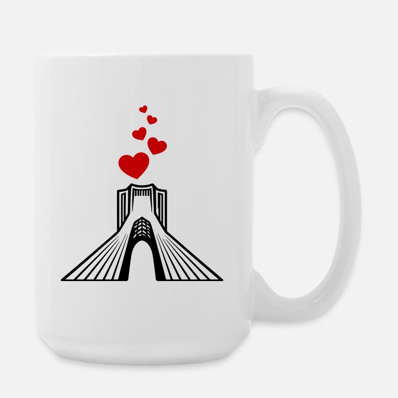 Azadi Iran Liebe - Große Tasse 440 ml - Weiß