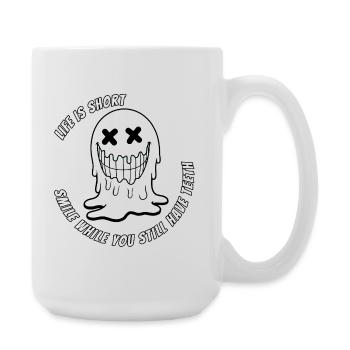 Leben und Teeth.TR - Große Tasse 440 ml - Weiß - Rechts