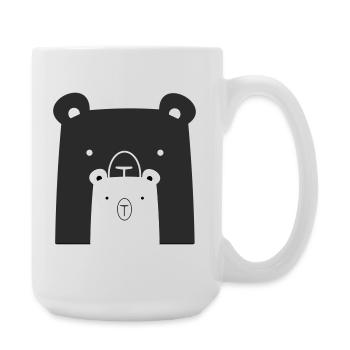Bear Bear Polar Bear Brown Bear I Gift Idea - Large Mug 440 ml - white - Right