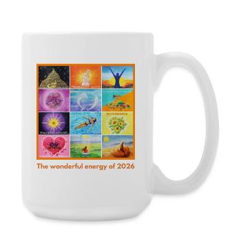 Photo YearEnergy 2025 - Sonja von Staden - Grande tasse 440 ml - blanc - Droite