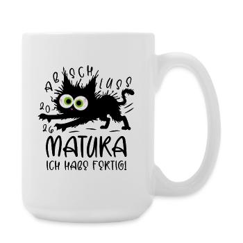 Matura 2026 I'm done cat - Large Mug 440 ml - white - Right