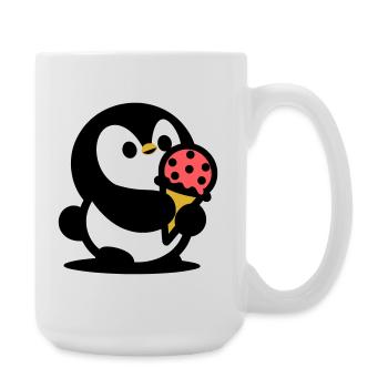 Petit manchot avec de la glace - Grande tasse 440 ml - blanc - Droite