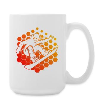 Déclaration directe sur le snowboard pour femmes - Grande tasse 440 ml - blanc - Droite