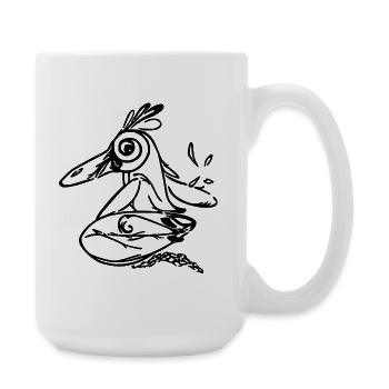 Surfing Penguin - Large Mug 440 ml - white - Right
