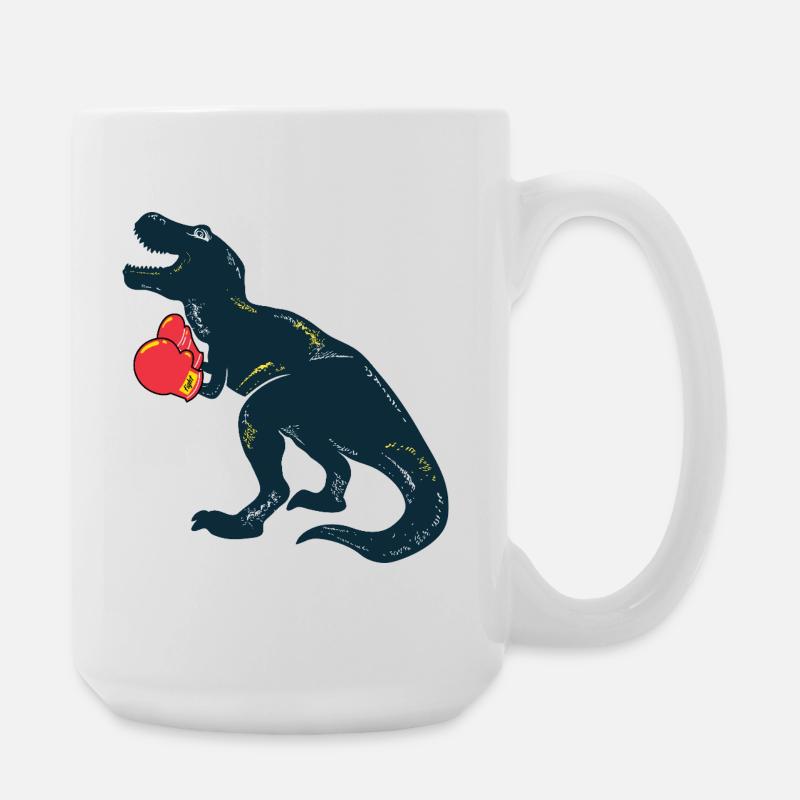 Dino Boxer Rex - Grande tasse 440 ml - blanc