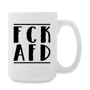 Fck Afd - Große Tasse 440 ml - Weiß - Rechts