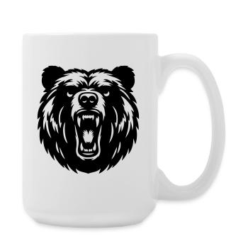 Russian Grizzly Bear – Strong Motive! - Large Mug 440 ml - white - Right