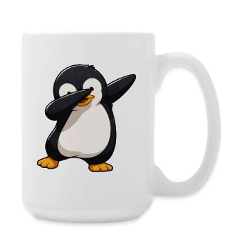 Dab Penguin Comic - Large Mug 440 ml - white - Right